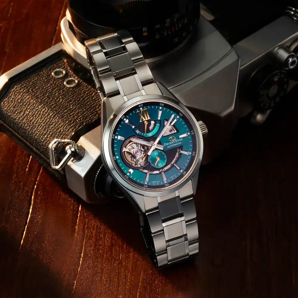 Orient Star Contemporary Modern Skeleton RK-AV0114E Automatic Men's Wristwatch - The Japanese Factory