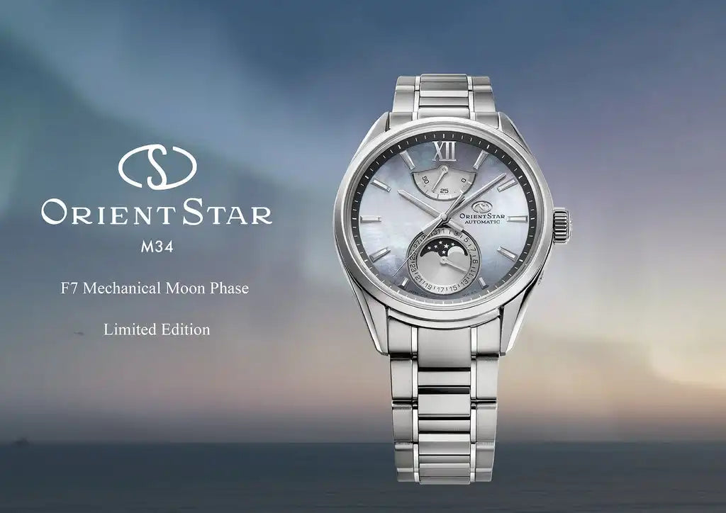 Orient Star Contemporary M34 F7 Mechanical Moon Phase RK-AY0201A Limited Edition Automatic Men's Wristwatch - The Japanese Factory
