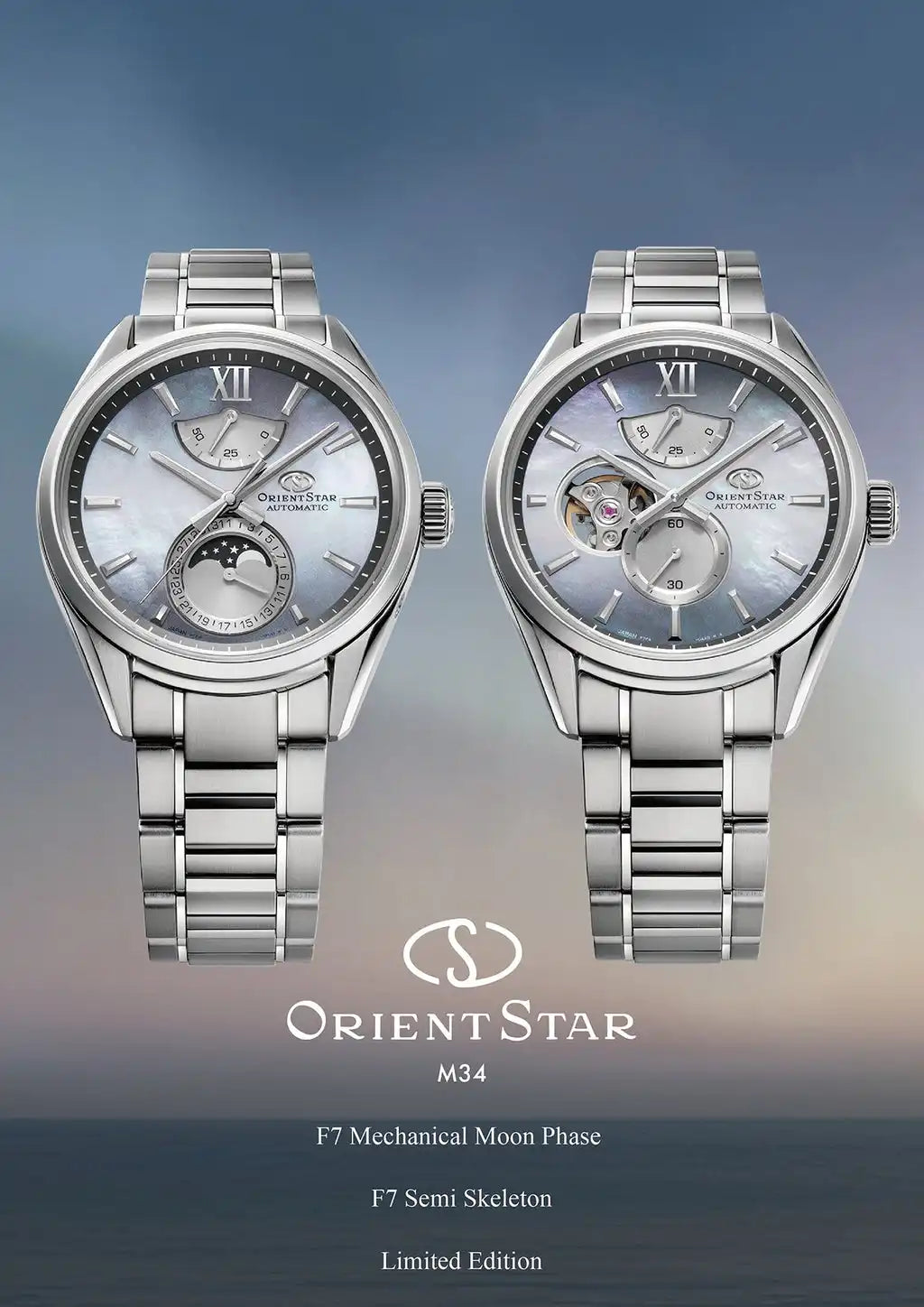 Orient Star Contemporary M34 F7 Mechanical Moon Phase RK-AY0201A Limited Edition Automatic Men's Wristwatch - The Japanese Factory