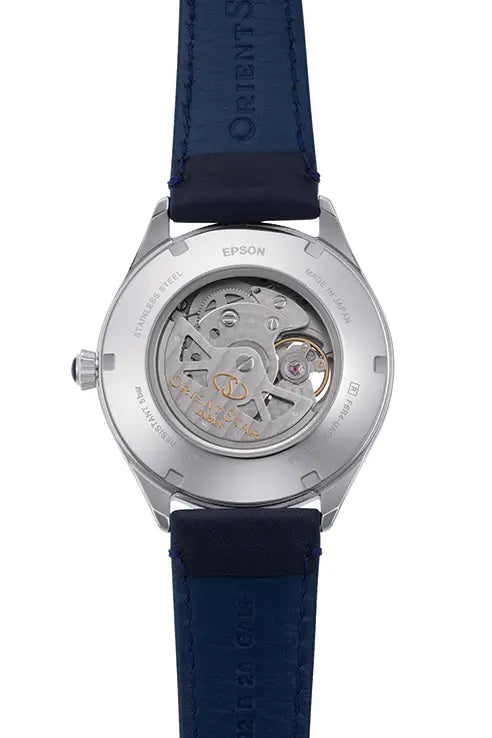 Orient Star Open Heart Light Blue RE-AT0203L Men's Wristwatch - The Japanese Factory