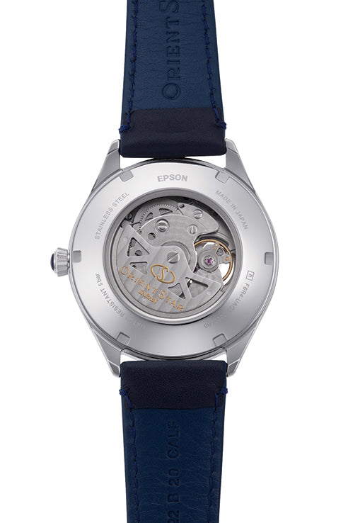 Orient Star Open Heart Light Blue RE-AT0203L Men's Wristwatch - The Japanese Factory