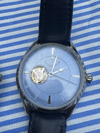 Orient Star Open Heart Light Blue RE-AT0203L Men's Wristwatch - The Japanese Factory