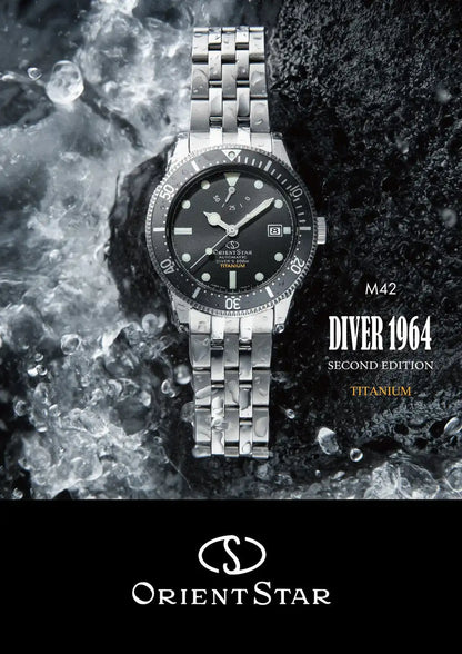 Orient Star Sports M42 Diver 1964 2nd Edition RK-AU0701B Automatic Men's Wristwatch - The Japanese Factory