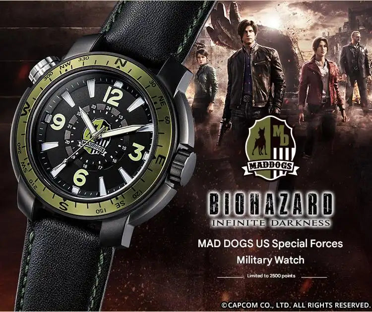 Resident Evil: Infinite Darkness MAD DOGS US Special Forces Military Watch - The Japanese Factory