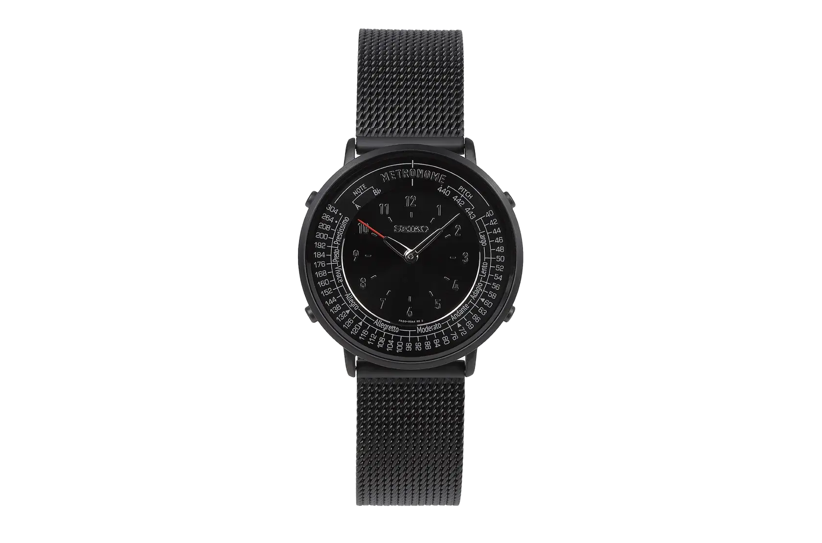 Seiko Metronome Watch - Standard Line Full Metal Mesh Black – The