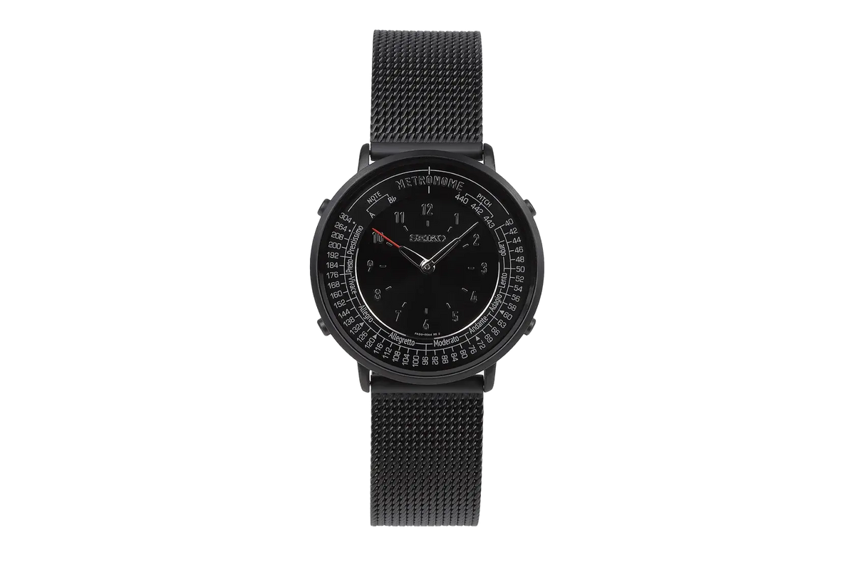 Seiko Metronome Watch - Standard Line Full Metal Mesh Black – The