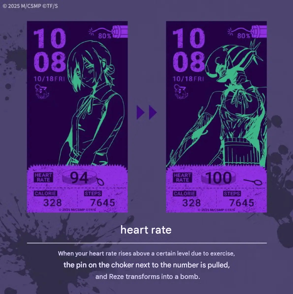 Chainsaw Man Reze Arc Film x GARRACK Smartwatch Collection
