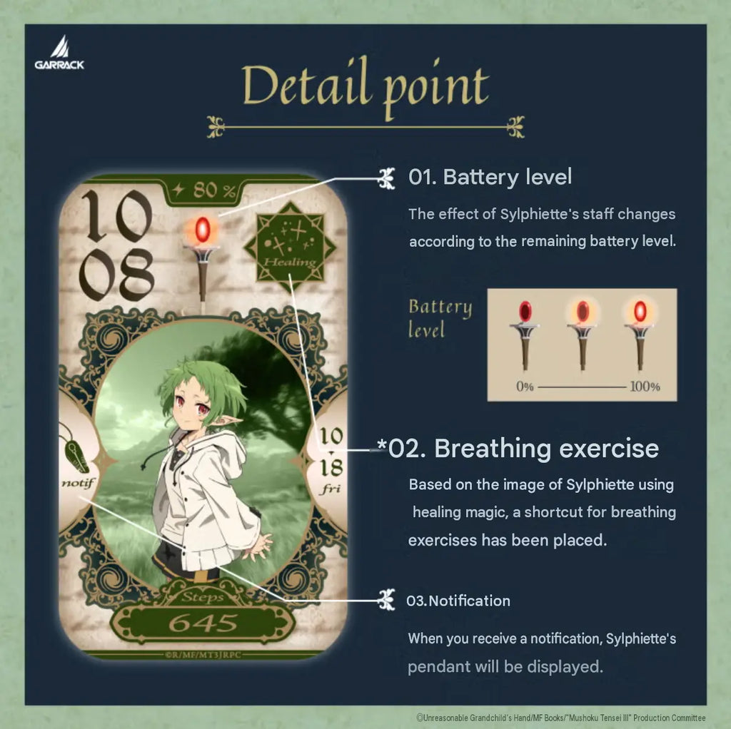 GARRACK x Mushoku Tensei Jobless Reincarnation Smartwatch Collaboration