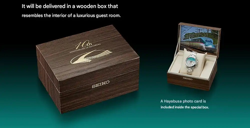Seiko E5 Series Hayabusa Shinkansen 10th Anniversary Watch Limited Edition - The Japanese Factory