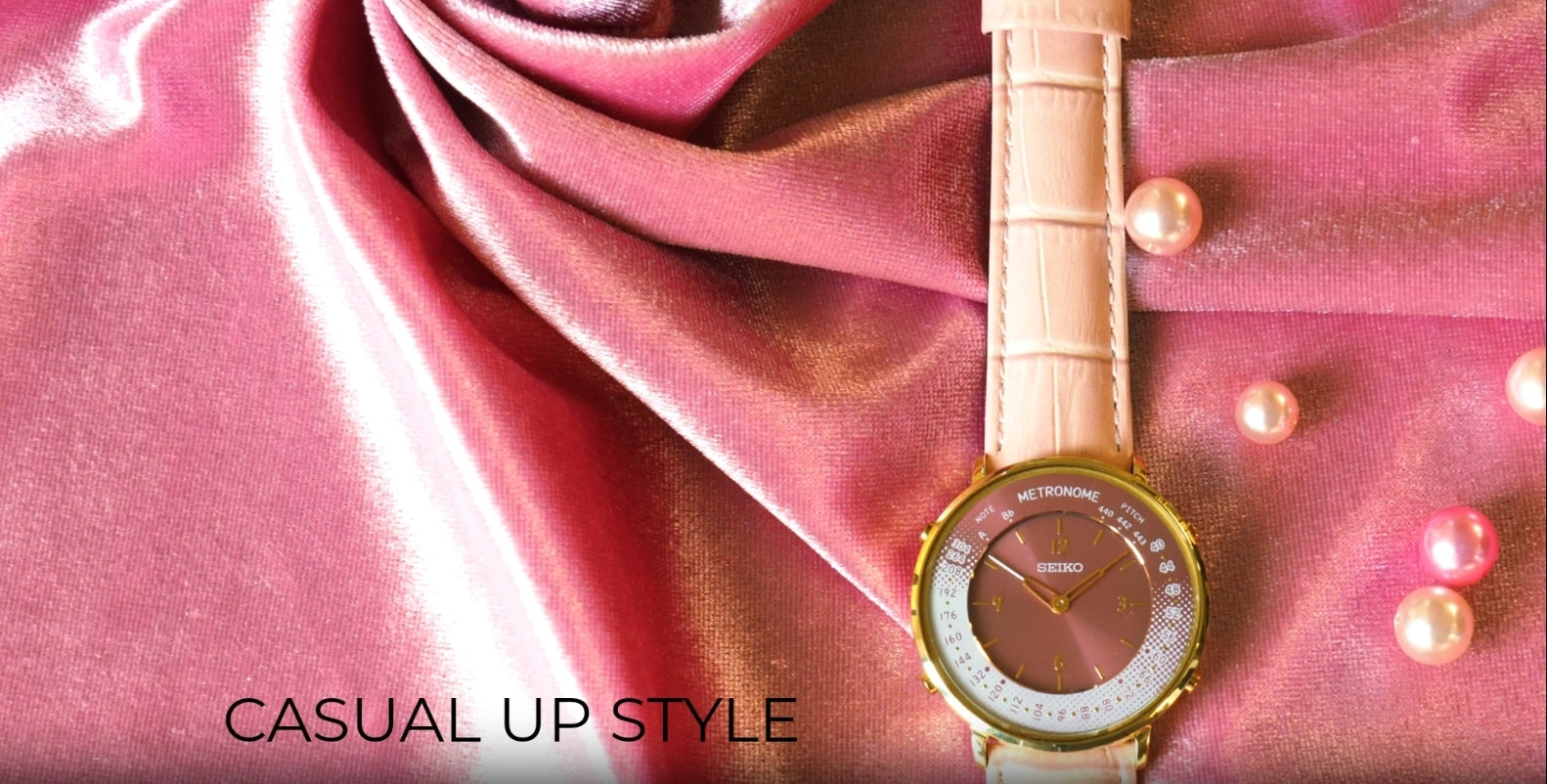 Seiko Metronome Watch SMW002BP Casual Up Style (Pink) Limited Edition - The Japanese Factory