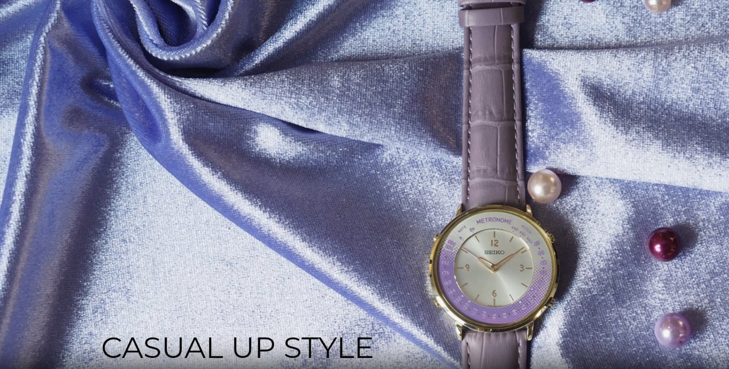 Seiko Metronome Watch SMW003BP Casual Up Style (Purple) Limited Edition - The Japanese Factory