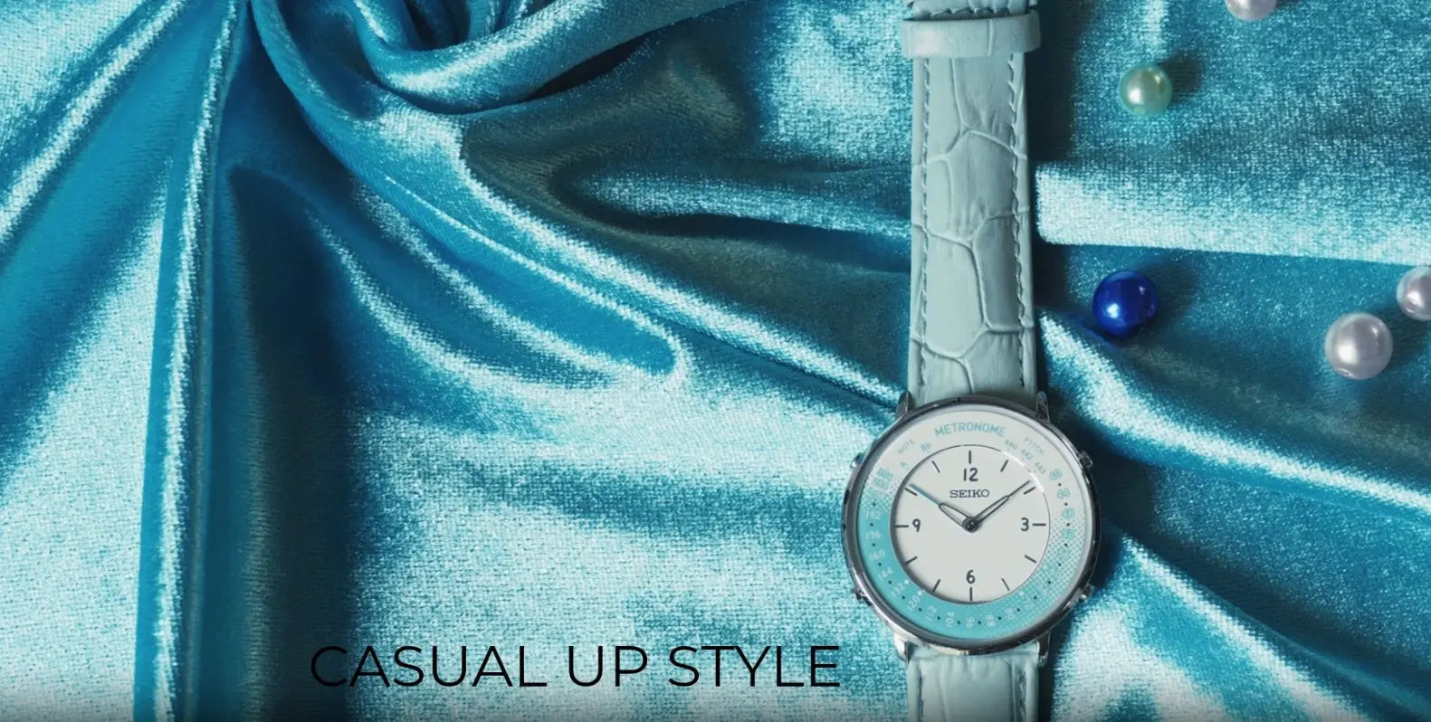 Seiko Metronome Watch SMW004BP Casual Up Style (Blue) Limited