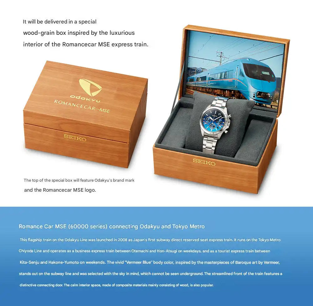 Seiko Odakyu Line 95th Anniversary Romancecar Express MSE Wristwatch Limited Edition - The Japanese Factory