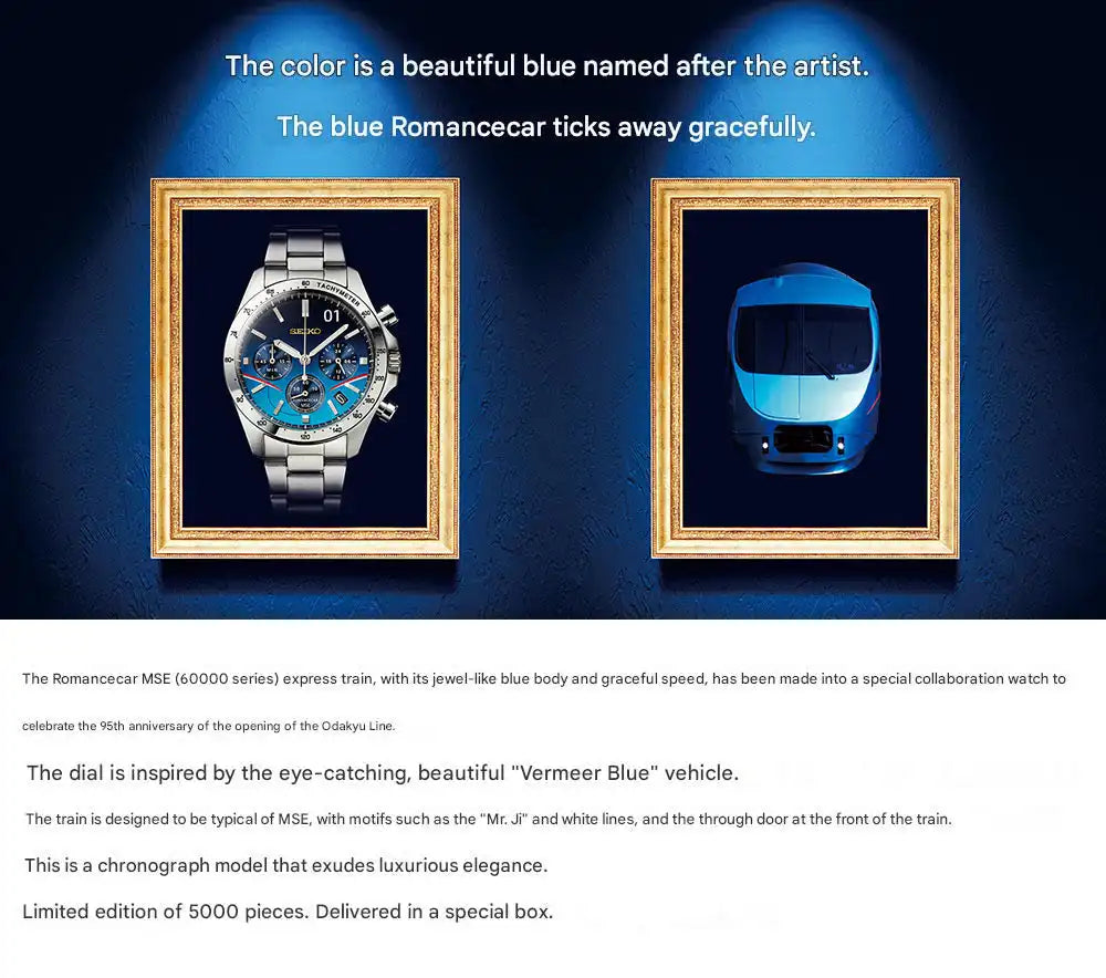 Seiko Odakyu Line 95th Anniversary Romancecar Express MSE Wristwatch Limited Edition - The Japanese Factory