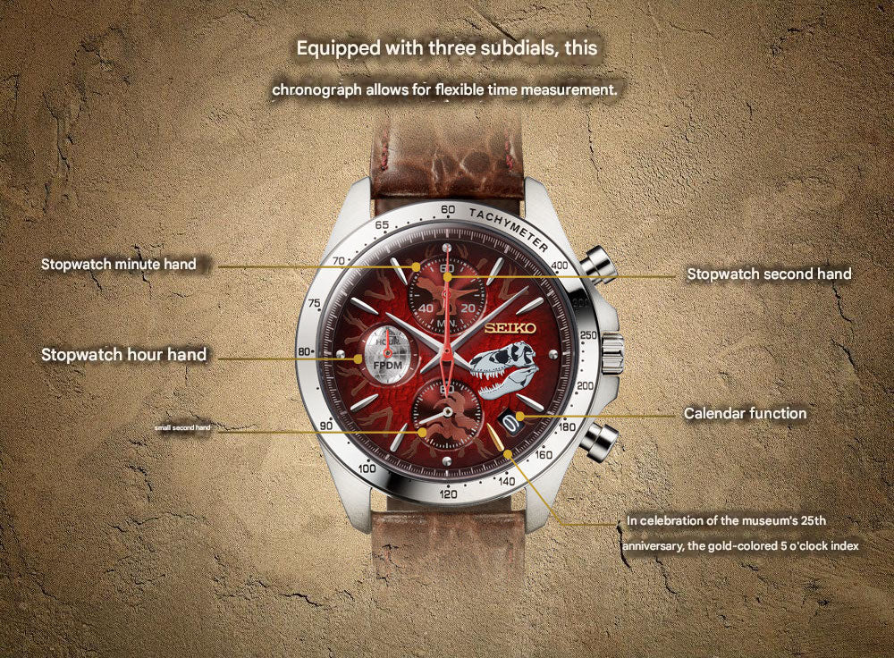 Seiko x Fukui Prefectural Dinosaur Museum 25th Anniversary Collaboration Wristwatch Limited Edition - The Japanese Factory
