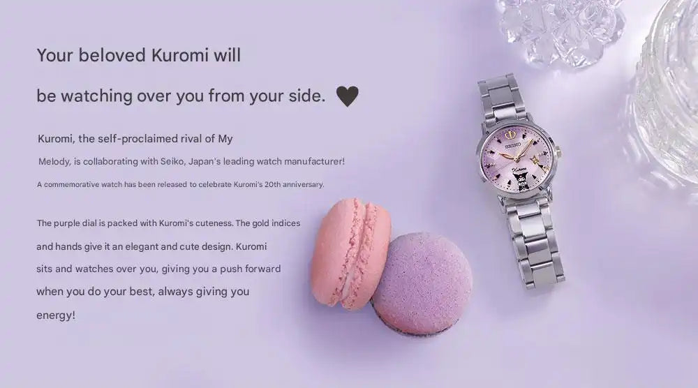 Seiko x Sanrio Kuromi 20th Anniversary Collaboration Watch Limited Edition [PRE-ORDER for late April 2026]]
