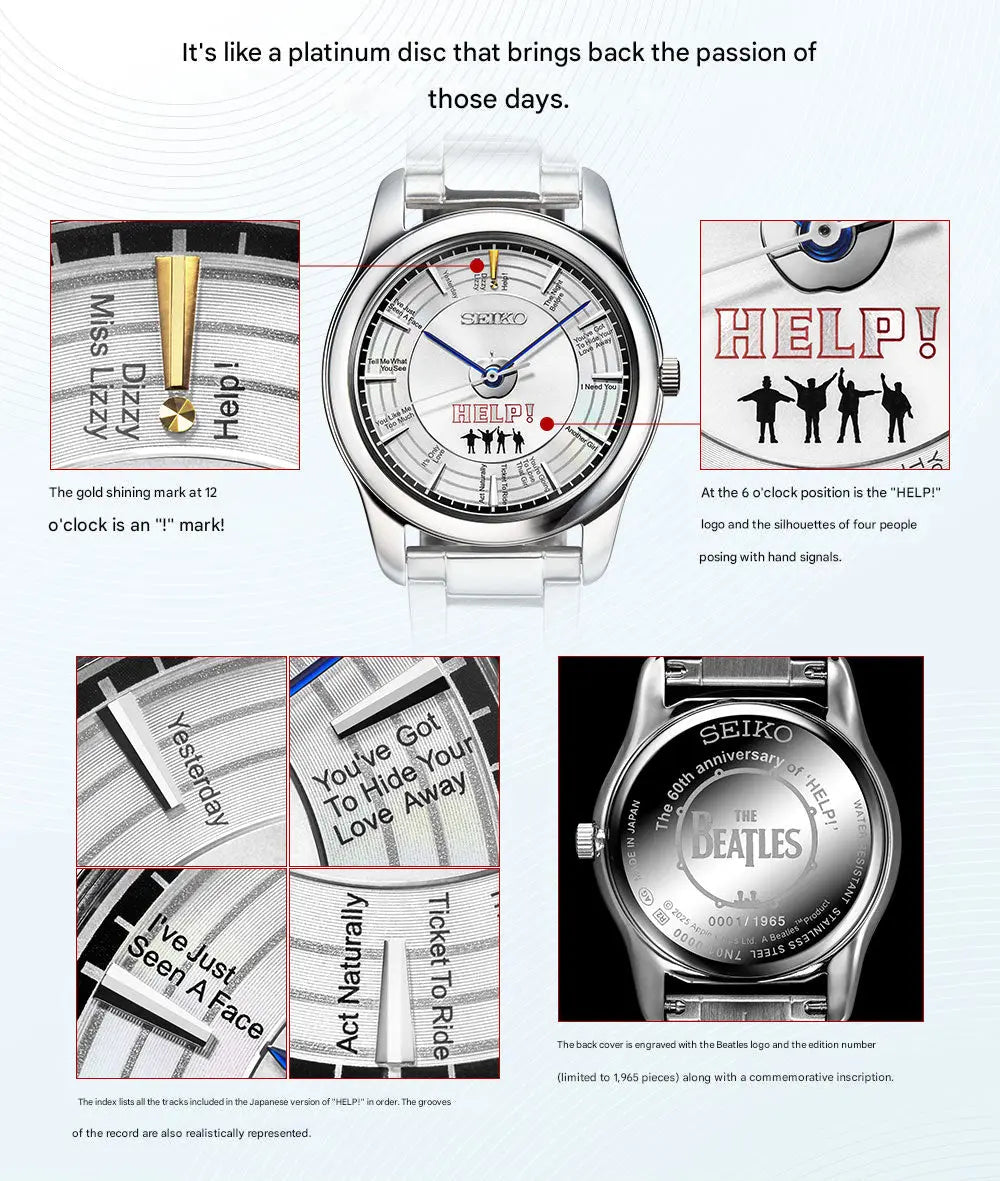 The Japanese Factory - Seiko x THE BEATLES HELP! 60th Anniversary Official Watch Limited Edition