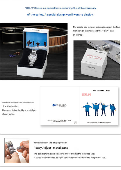 The Japanese Factory - Seiko x THE BEATLES HELP! 60th Anniversary Official Watch Limited Edition
