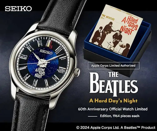 ビートルズ A Hard Days Night 60周年記念ウオッチカレンダー付 Seiko x The Beatles A Hard Day's Night 60th Anniversary Official