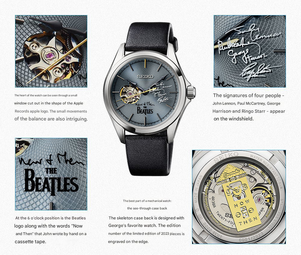 Seiko x The Beatles NOW AND THEN Mechanical Watch Limited Edition - The Japanese Factory
