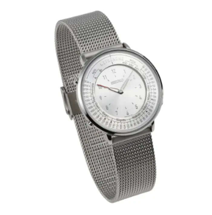 Seiko Metronome Watch Standard Line Full Metal Mesh (Silver) SMW007A The Japanese Factory