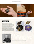 Touken Ranbu -ONLINE- Kanazawa Kaga Makie Traditional Japanese Lacquerware Pocket Watch Premico