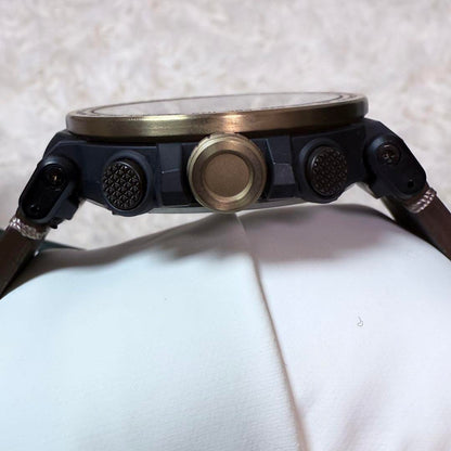 Used Casio Pro Trek PRG-600YL-5 watch with new strap