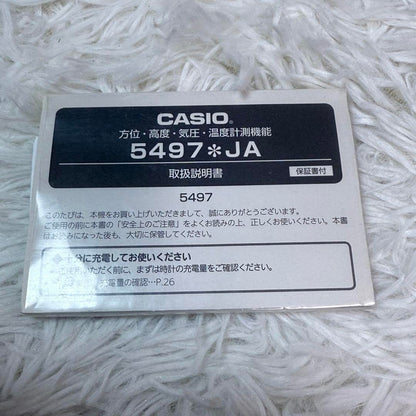 Used Casio Pro Trek PRG-600YL-5 watch with new strap