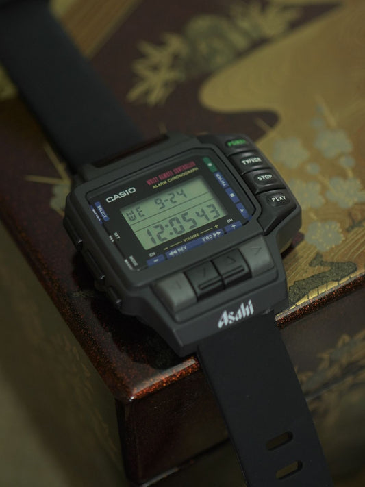 Used Vintage Casio CMD-10 Asahi Edition TV Remote Control Quartz Digital Watch - The Japanese Factory