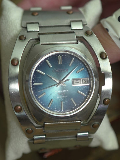 Vintage Citizen Seven Star V2 7700 Automatic Watch - The Japanese Factory