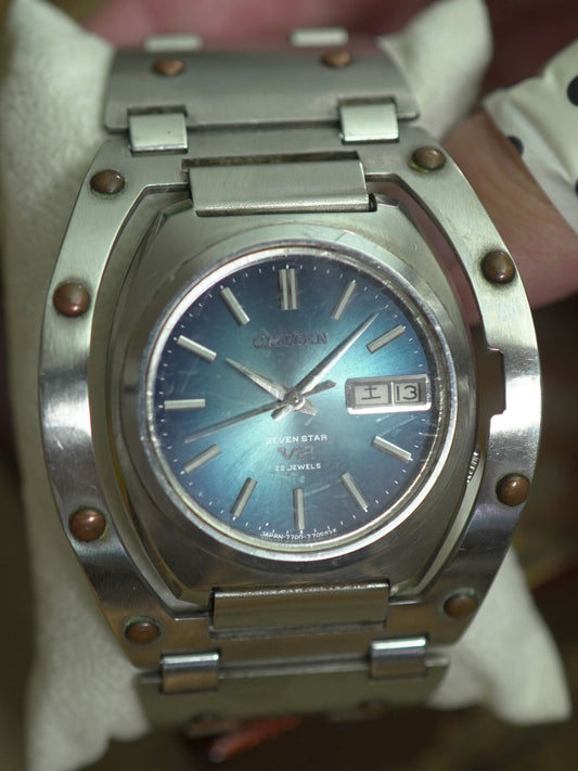 Vintage Citizen Seven Star V2 7700 Automatic Watch - The Japanese Factory