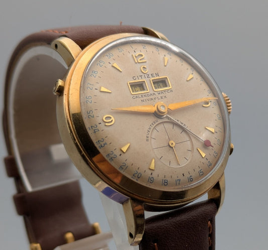 Vintage Citizen Triple Calendar Watch Nivaflex_img_02