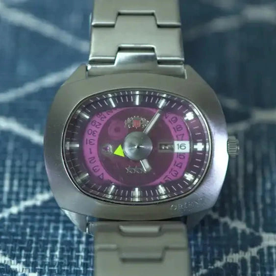 Vintage Orient TriStar ERAH-C1 CS Mystery Dial Automatic Watch