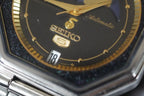 Vintage Seiko 5 Moon Phase 6347-5000 October 1986 Suwa Dial Automatic Men's Wristwatch - The Japanese Factory
