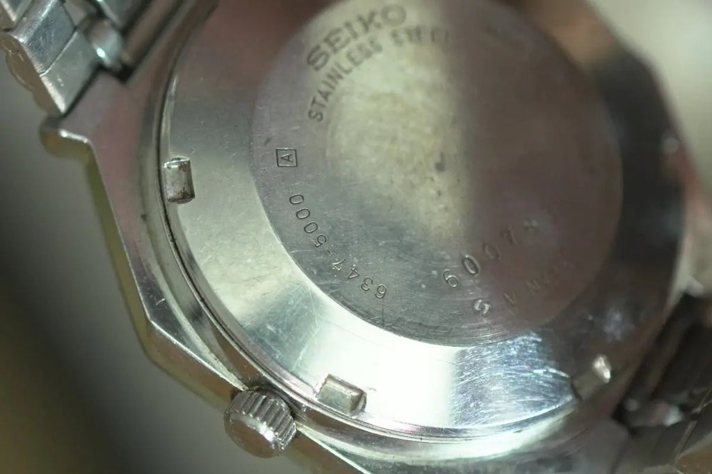 Vintage Seiko 5 Moon Phase 6347-5000 October 1986 Suwa Dial Automatic Men's Wristwatch - The Japanese Factory