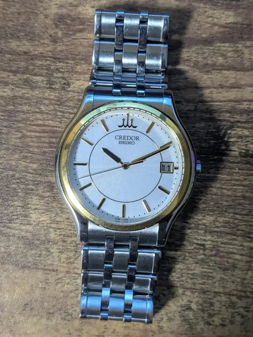 Vintage Seiko Credor 8J86-7A00 18kt Gold Quartz Dress Watch - The