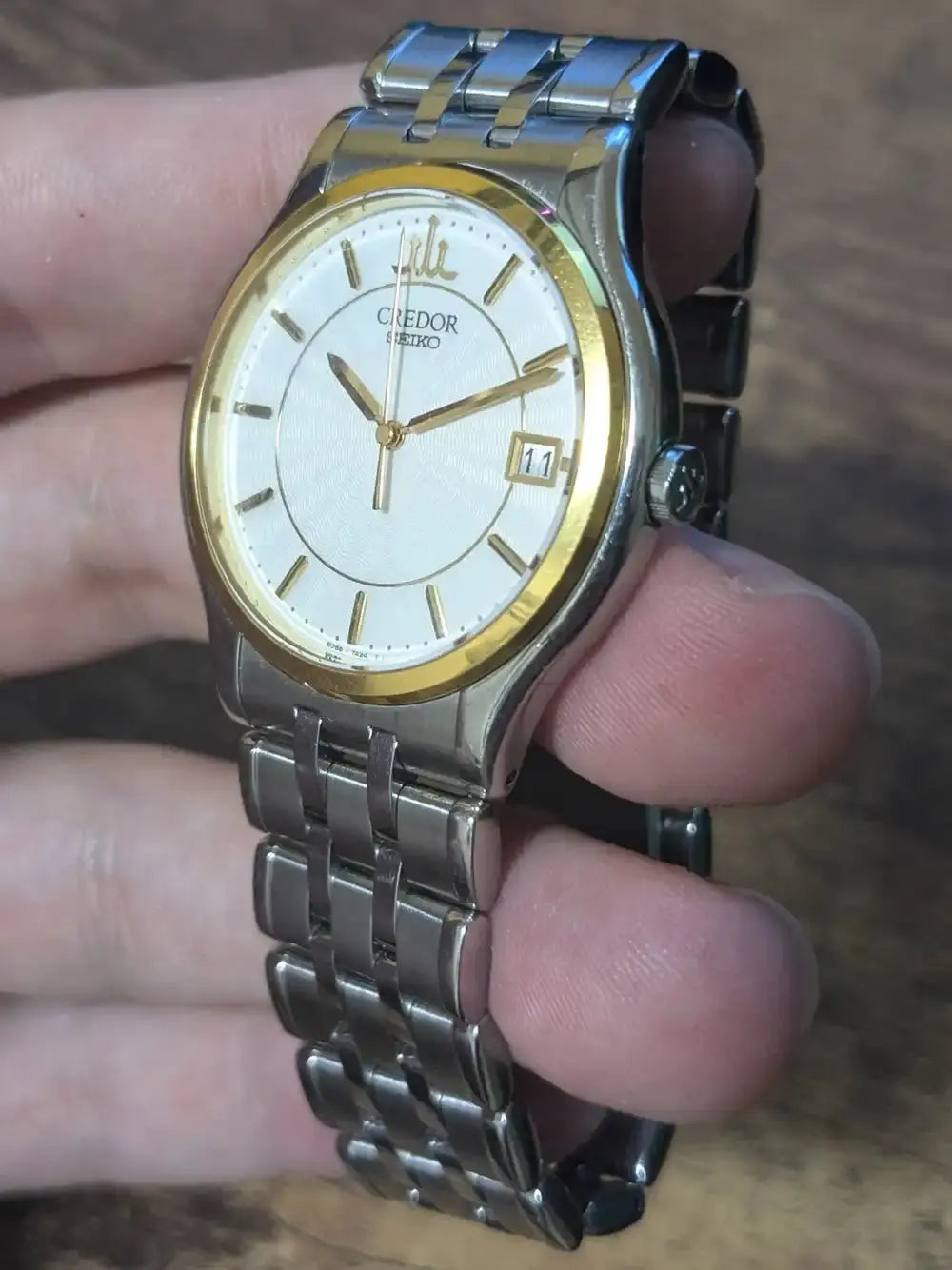 Vintage Seiko Credor 8J86-7A00 18kt Gold Quartz Dress Watch - The