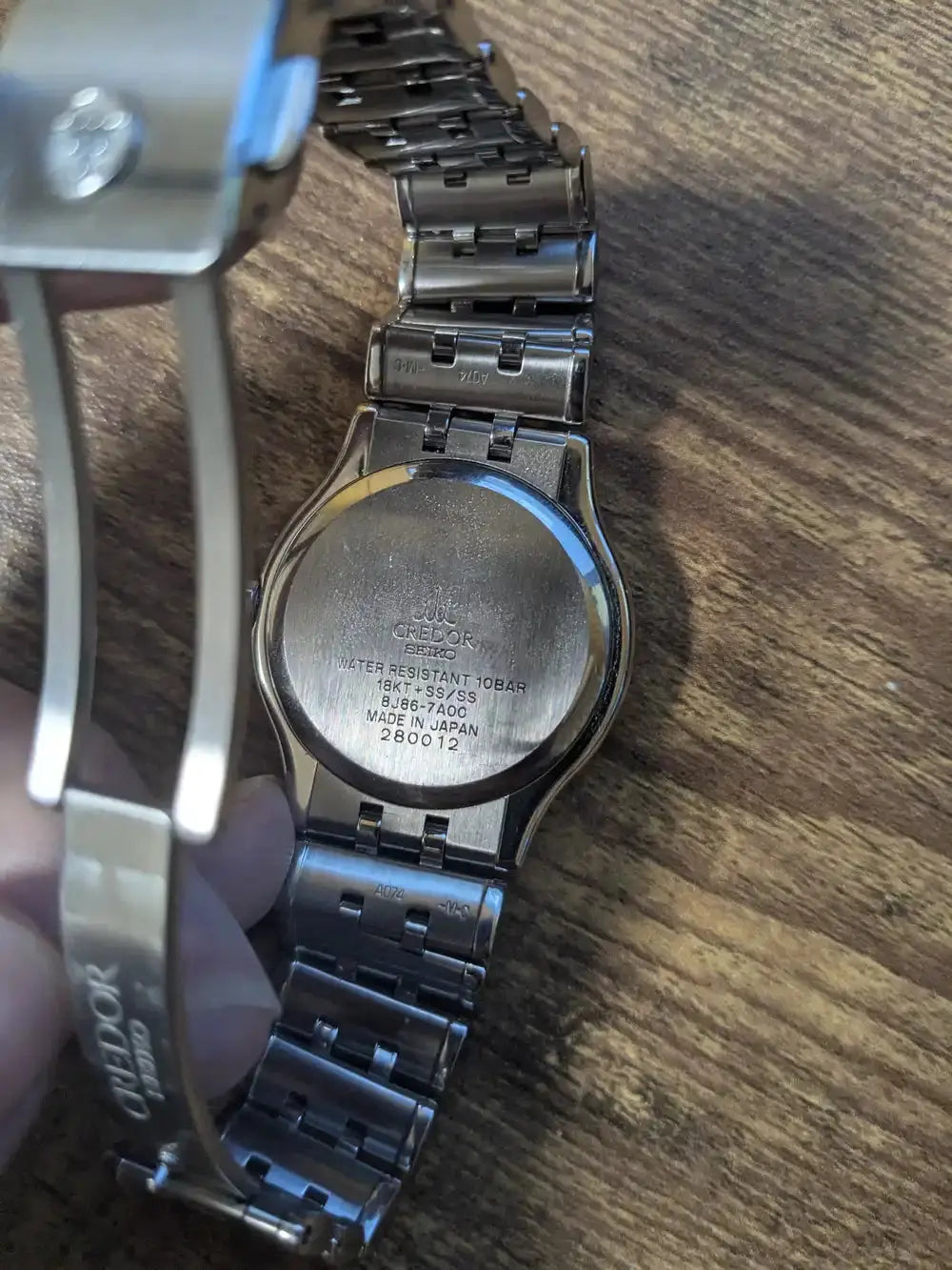 Vintage Seiko Credor 8J86-7A00 18kt Gold Quartz Dress Watch - The
