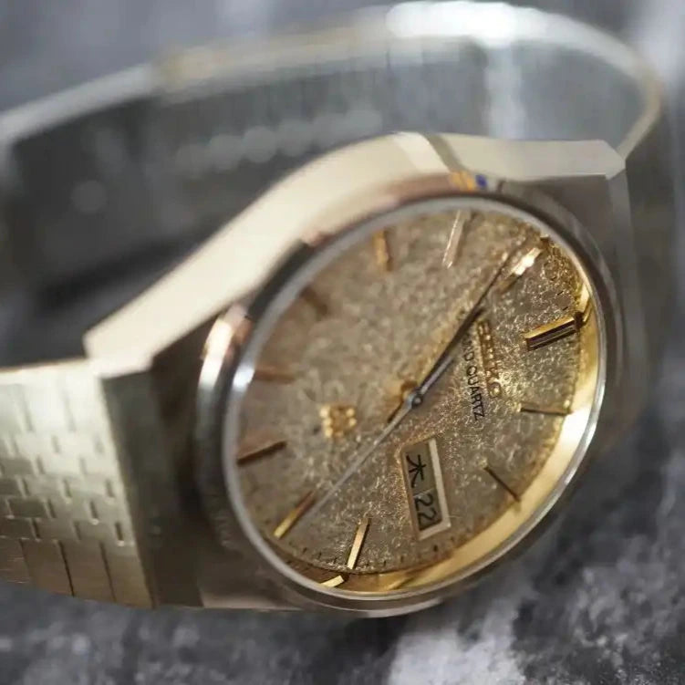 Vintage Seiko Grand Quartz 9943-8020 June 1978 Kanji Day