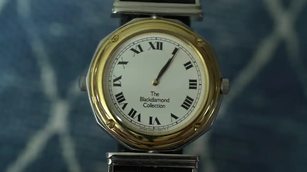 Vintage Seiko "Reverso" The Blackdiamond Collection V400-0420 Reversible Watch - The Japanese Factory