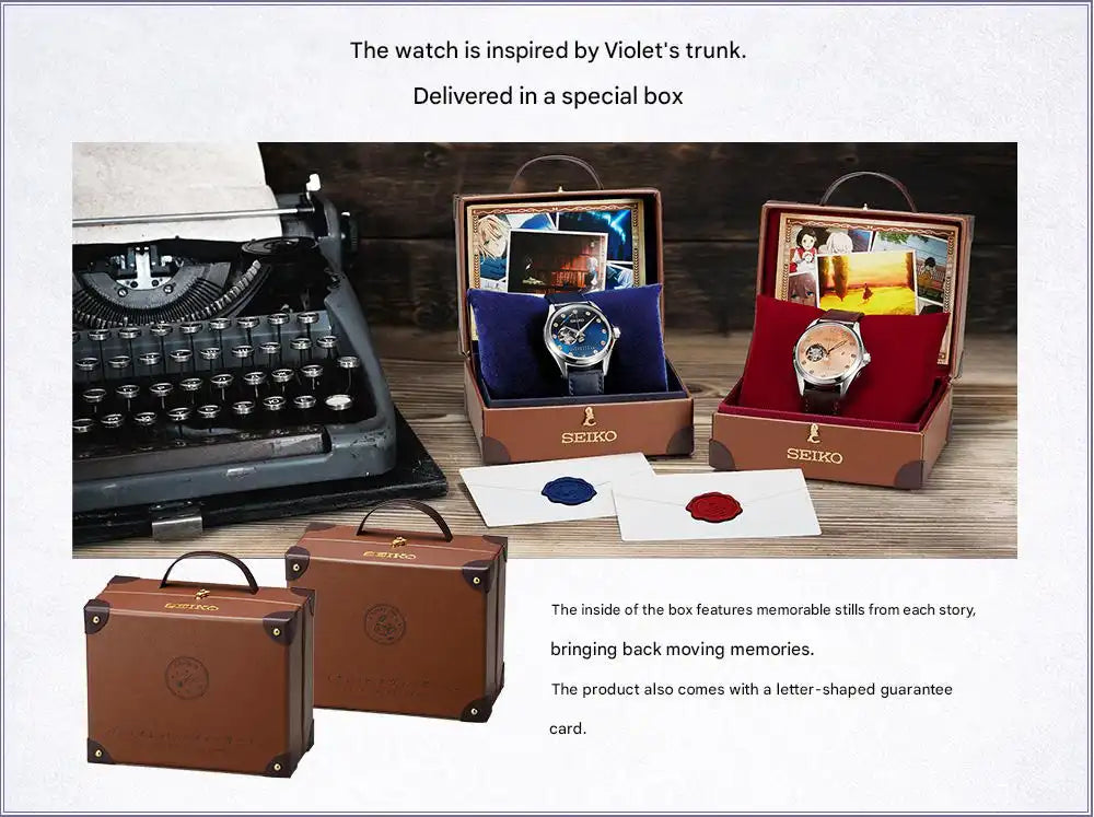 Violet Evergarden Story 6 & 10 x Seiko Mechanical Watch Limited Edition - The Japanese Factory