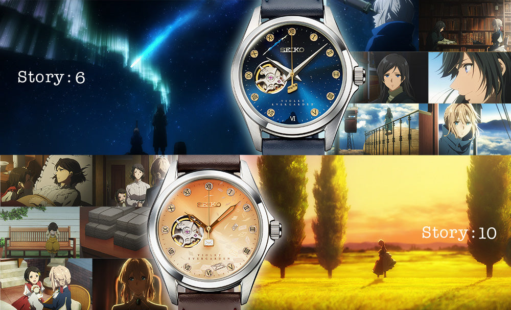 Violet Evergarden Story 6 & 10 x Seiko Mechanical Watch Limited Edition - The Japanese Factory