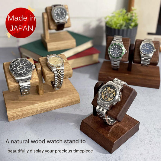Wooden Watch Stand Made in Japan - The Japanese Factory