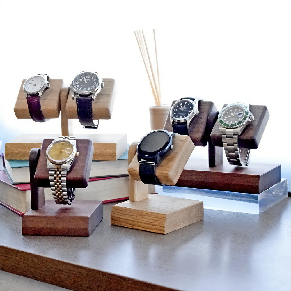 Wooden Watch Stand Made in Japan - The Japanese Factory