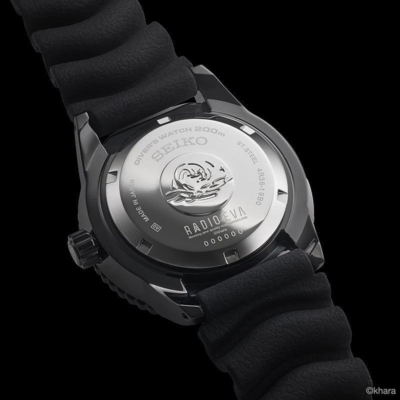 RADIO EVA x Seiko A347 EVA-02 Diver's Watch Limited Edition Wristwatch - The Japanese Factory