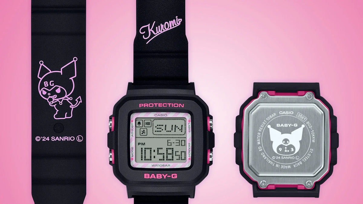 Casio Baby-G+ Plus X Kuromi BGD-10KKM-1JR Collaboration Watch 