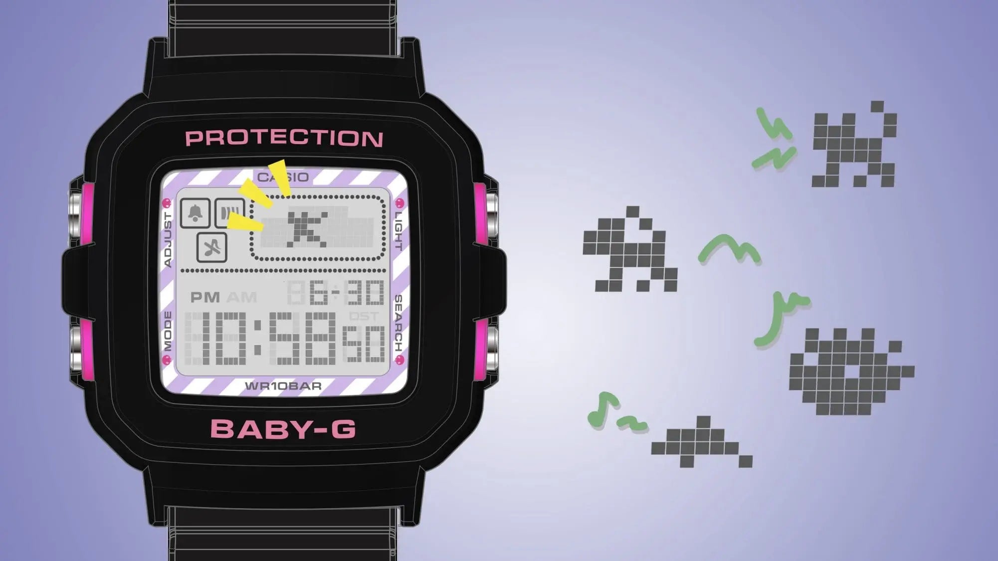 Casio Baby-G+ Plus X Kuromi BGD-10KKM-1JR Collaboration Watch - The Japanese Factory