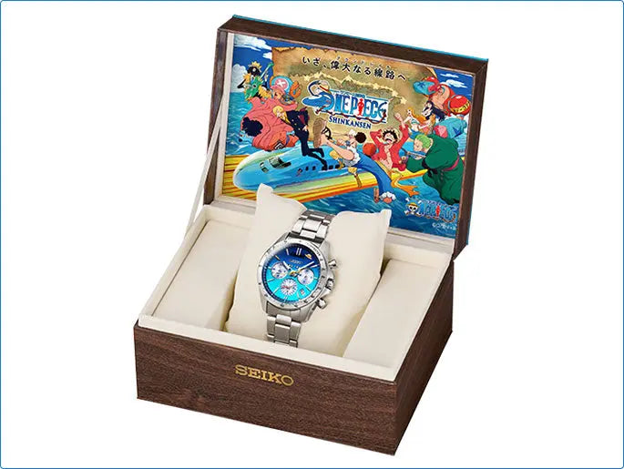 ONE PIECE Shinkansen Watch Seto Inland Sea Blue Train Model Limited Edition Wristwatch Premico