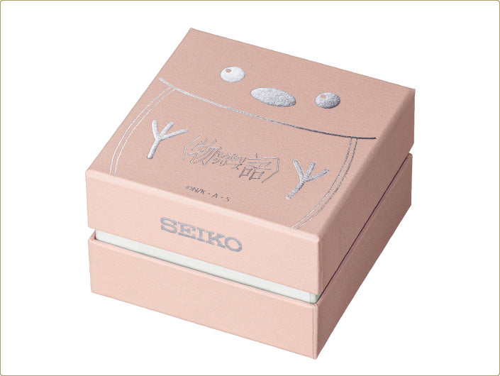 Monogatari Series x Seiko Collaboration Watch with Acrylic Display Stand (Mayoi Hachikuji)
