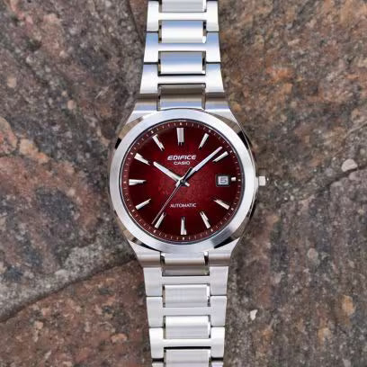 Casio EDIFICE EFK-200D-4A Automatic Red Gradient Dial Japanese Men's Wristwatch - The Japanese Factory